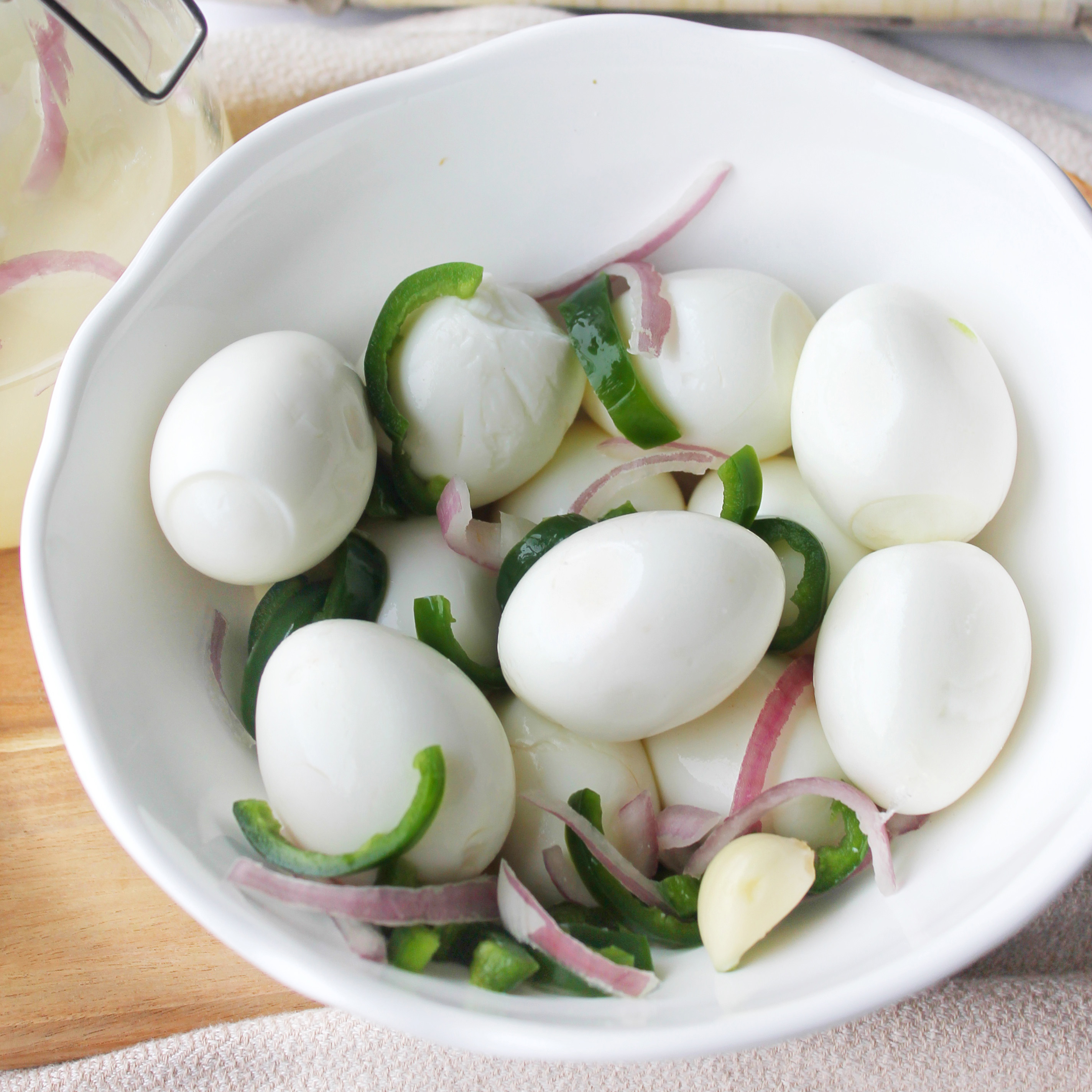 th- Spicy Fermented Jalapeno and Red Onion Eggs